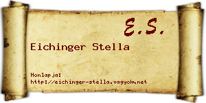 Eichinger Stella névjegykártya